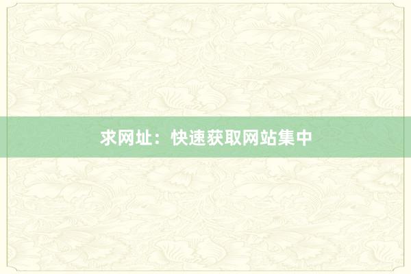 求网址：快速获取网站集中